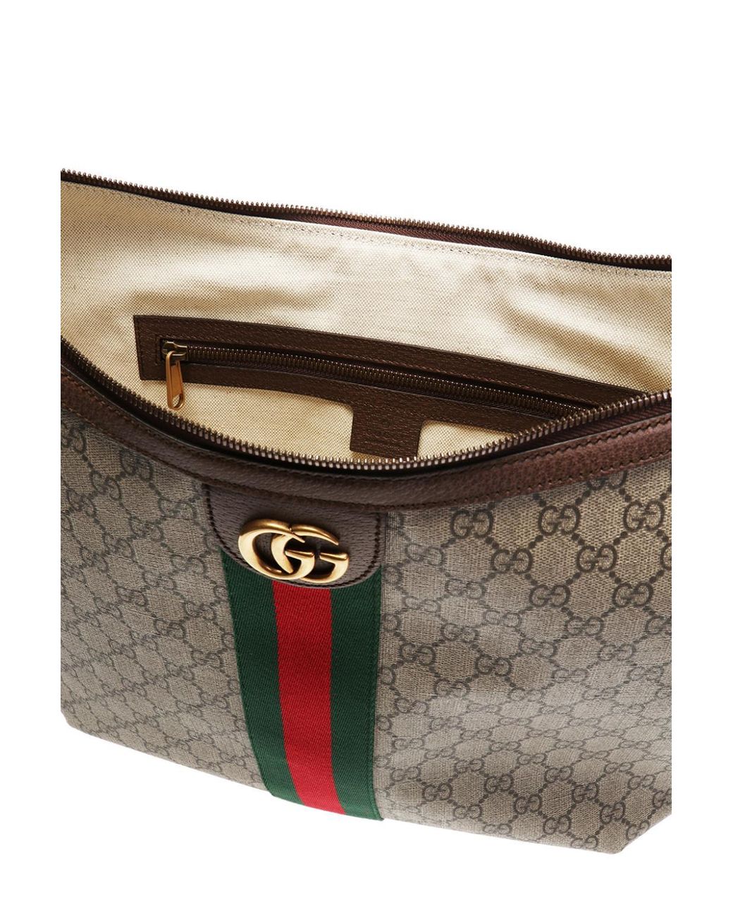 Gucci 'ophidia' Shoulder Bag in Brown