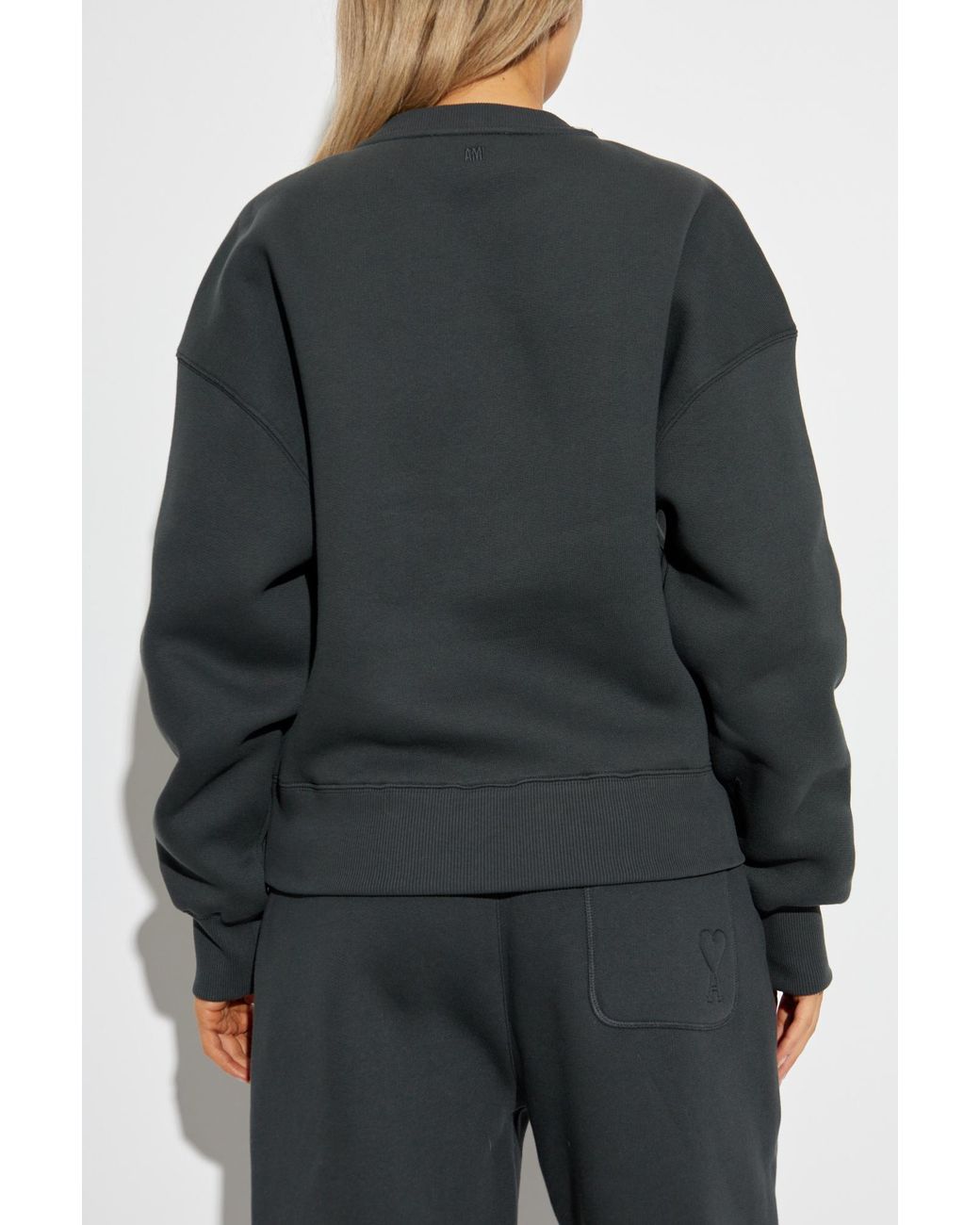 AMI Black Sweatshirt With Logo