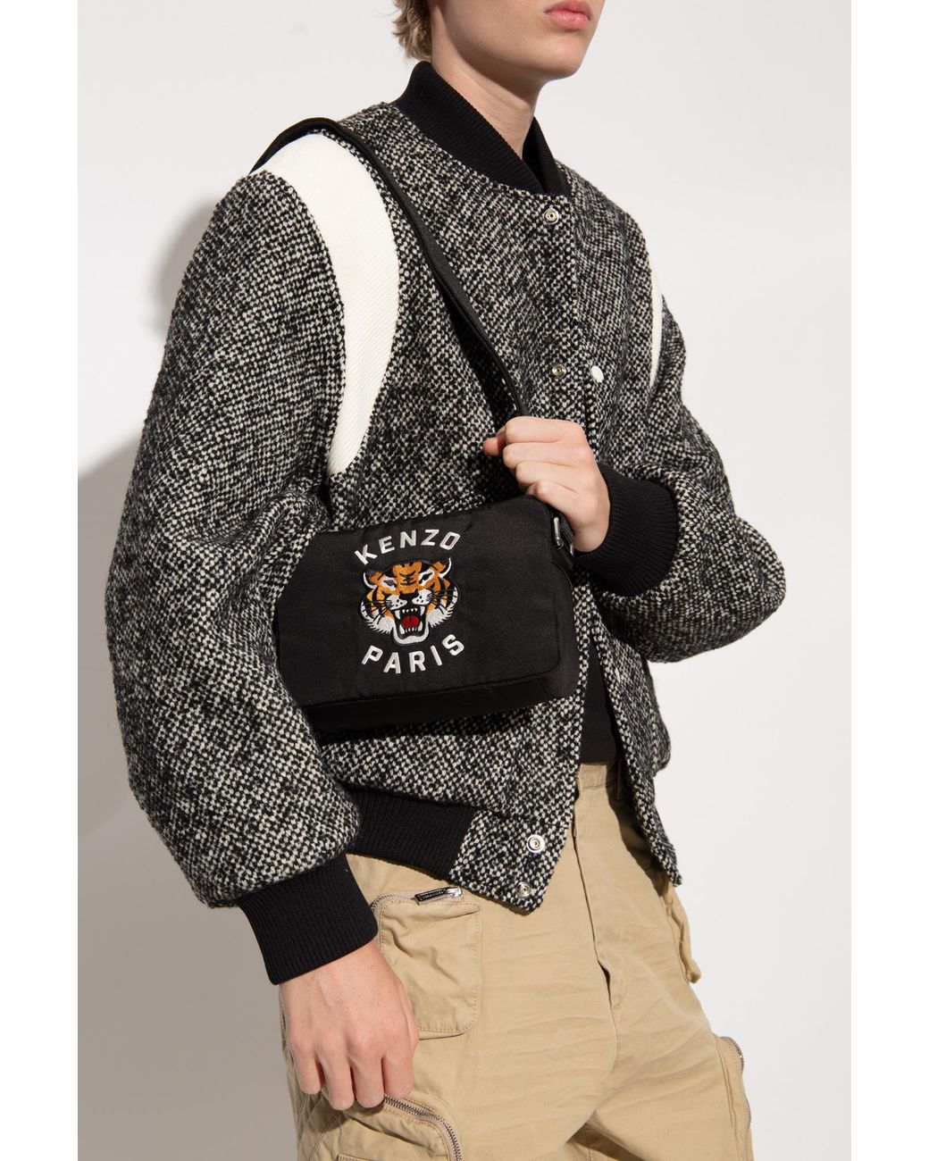 KENZO ボディバッグ ブラック PARIS ボディバッグ KENZO(ケンゾー) ショルダーバッグ(メンズ) - ブランド