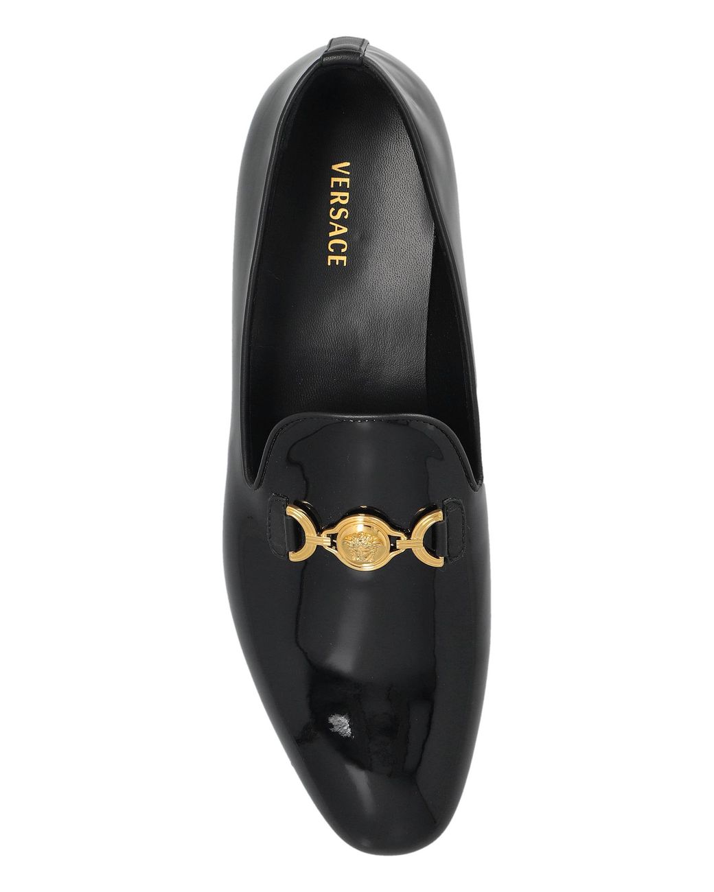 Versace Black 'Gala' Leather Shoes for men