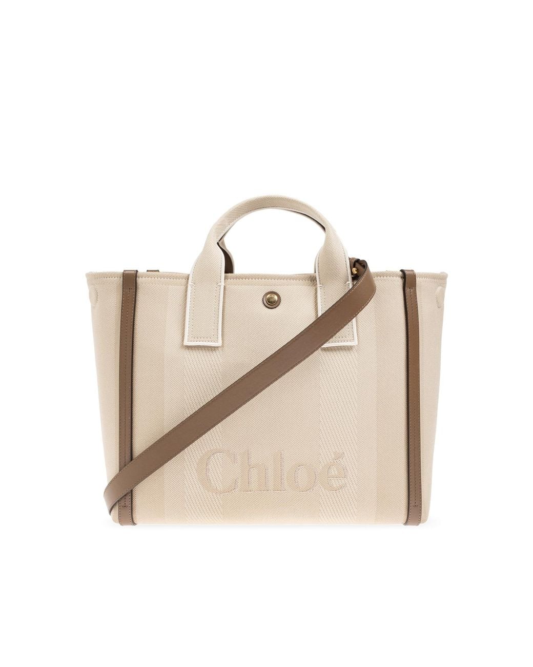Chloé Natural "Carry Medium" Shopper Bag