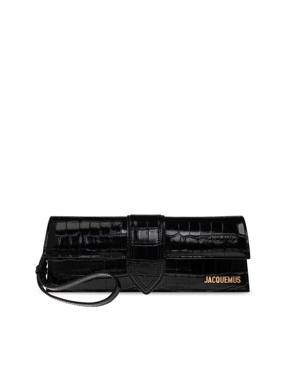 Jacquemus Black 'La Pochette Bambino' Leather Clutch