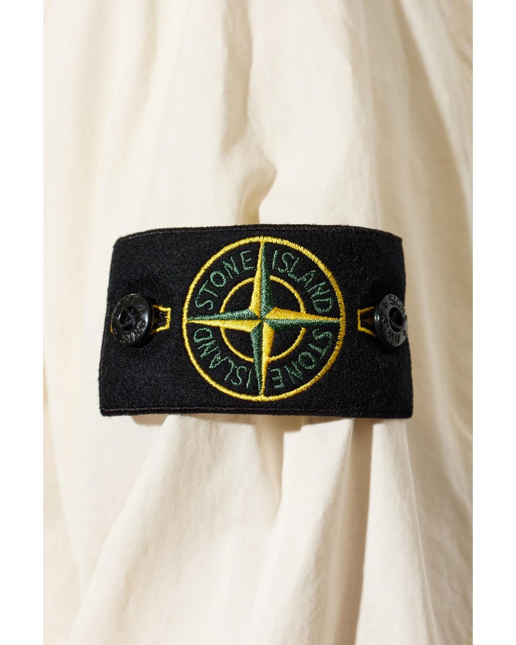 Stone Island Natural Jacket With Logo Patch for men