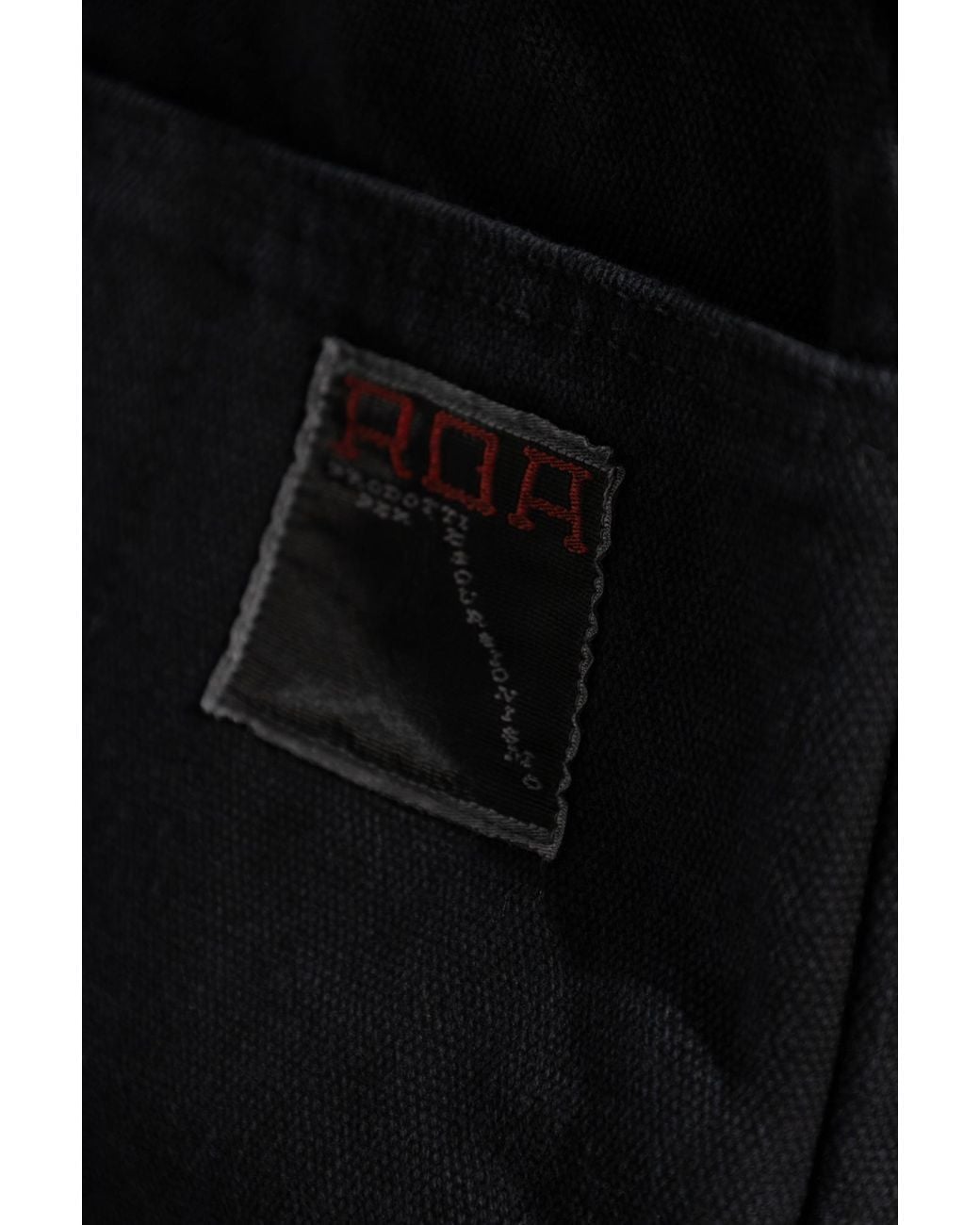 Roa Black Logo Shorts for men