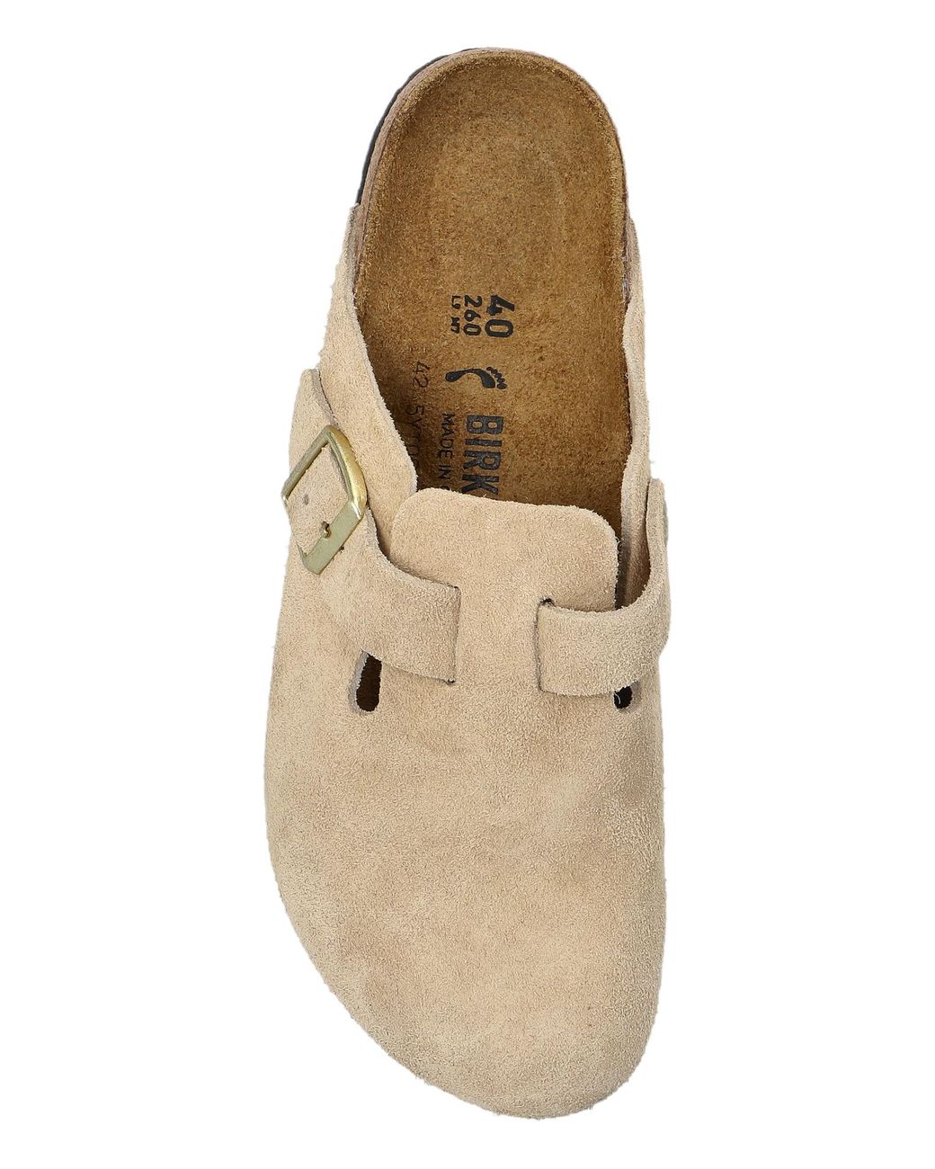 Birkenstock White Clogs "Boston Bs"