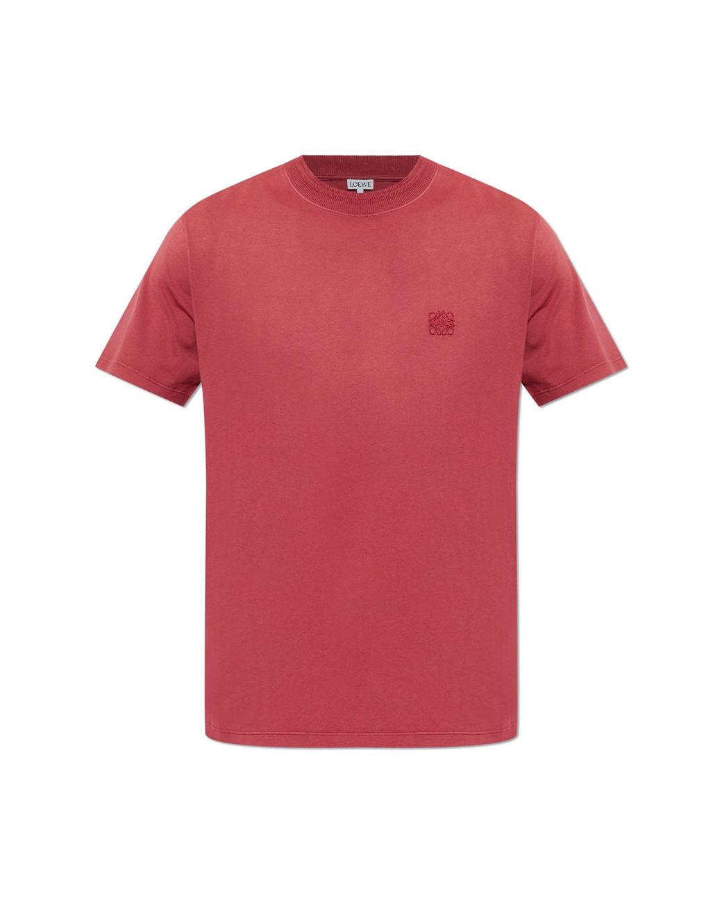 Loewe Red T-Shirt With Logo for men