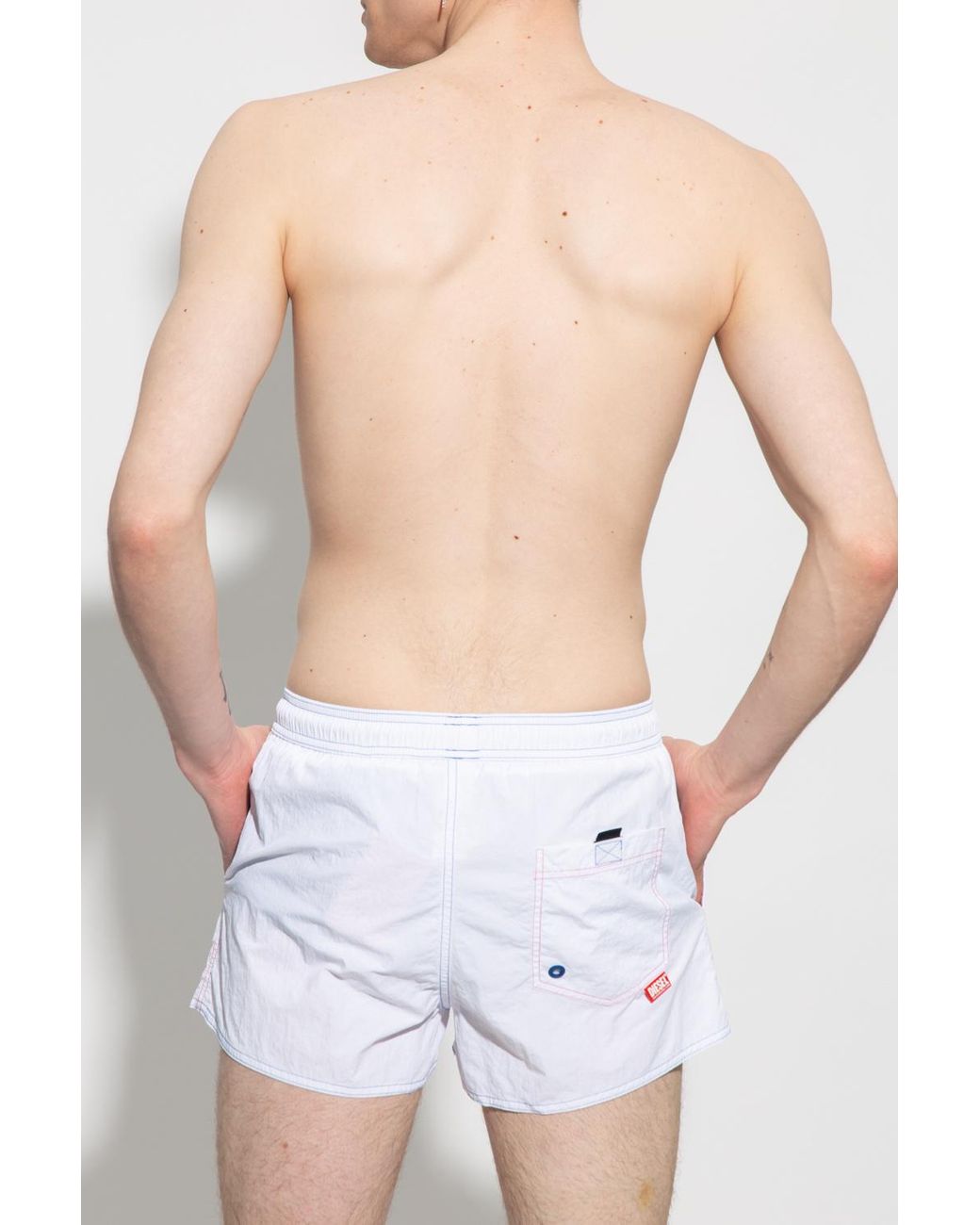 DIESEL Swim Shorts in White for Men | Lyst
