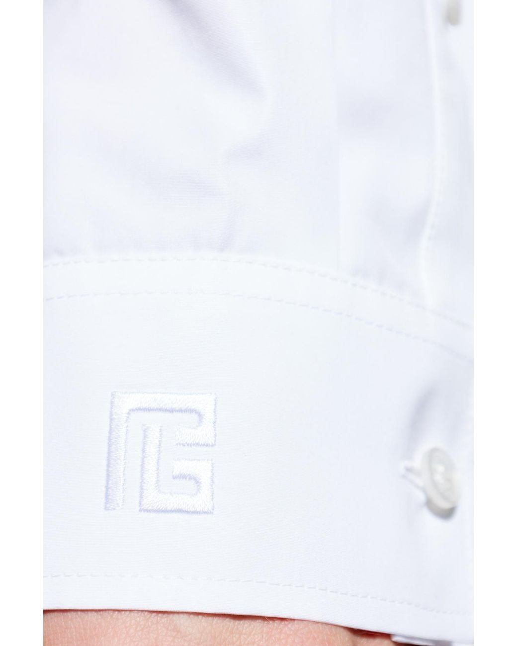 Balmain White Classic Shirt for men