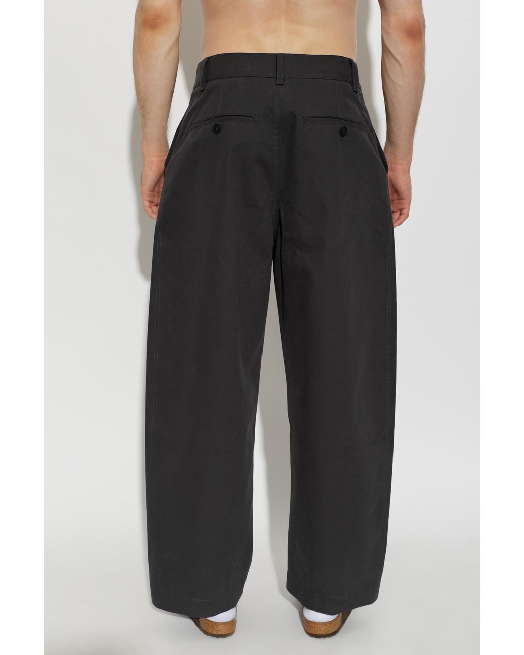 Studio Nicholson Black 'Minard' Trousers for men