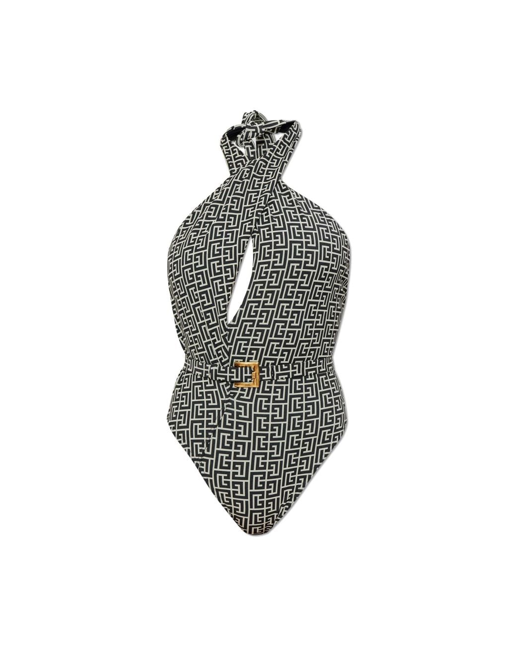 Balmain Black One-Piece Swimsuit