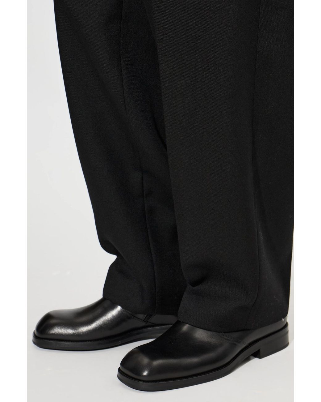 Lemaire Black Leather Shoes for men