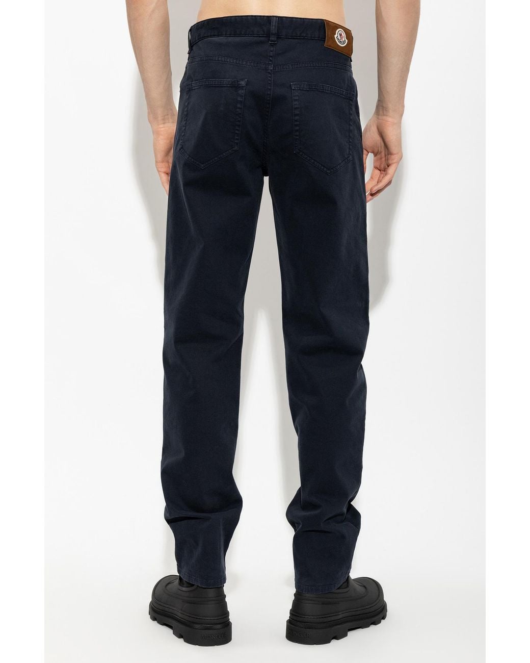 Moncler Blue Straight-Leg Jeans for men