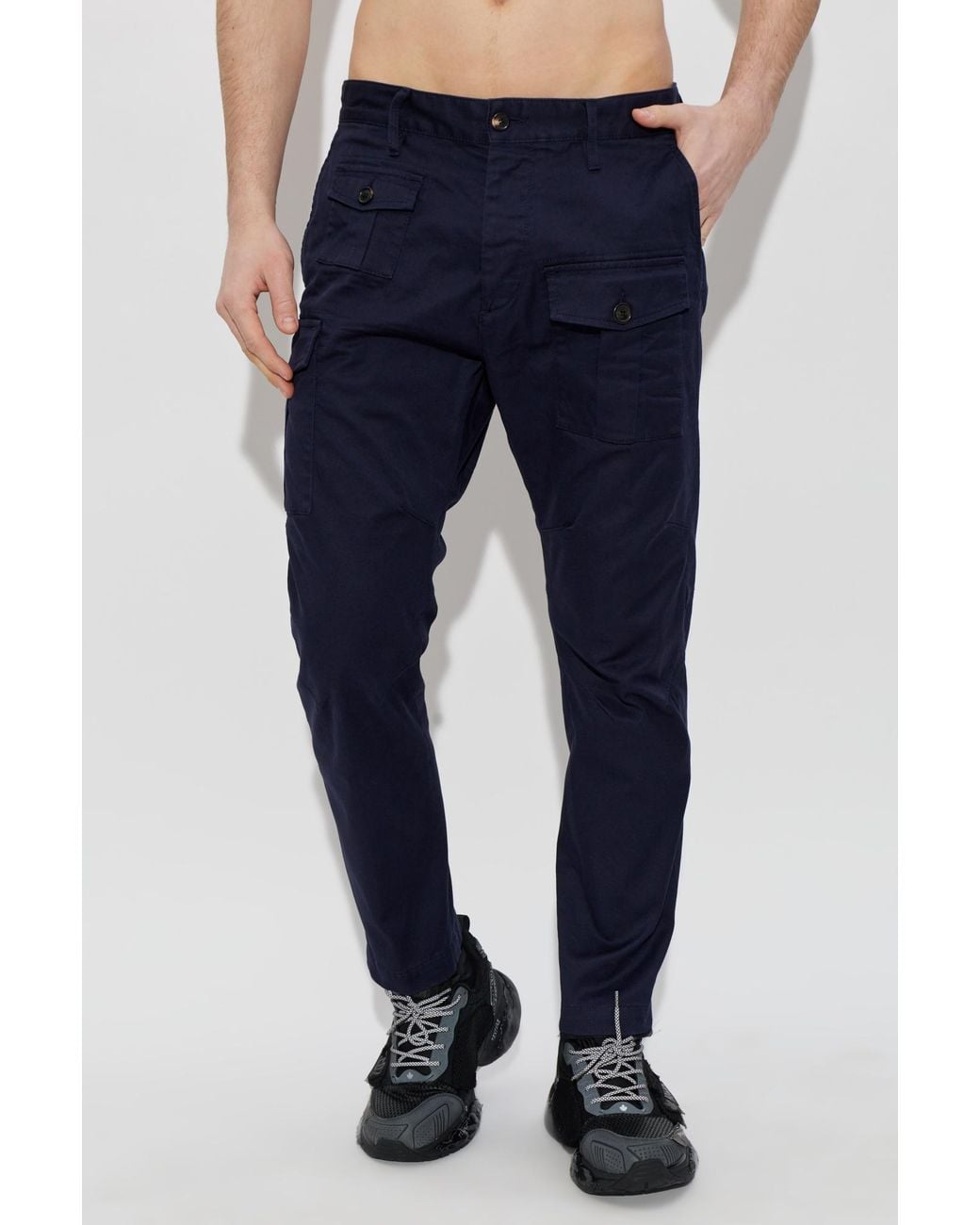 DSquared² Black 'Cargo' Trousers for men