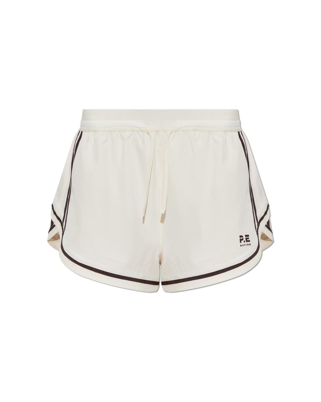 P.E Nation White 'Liner' Shorts