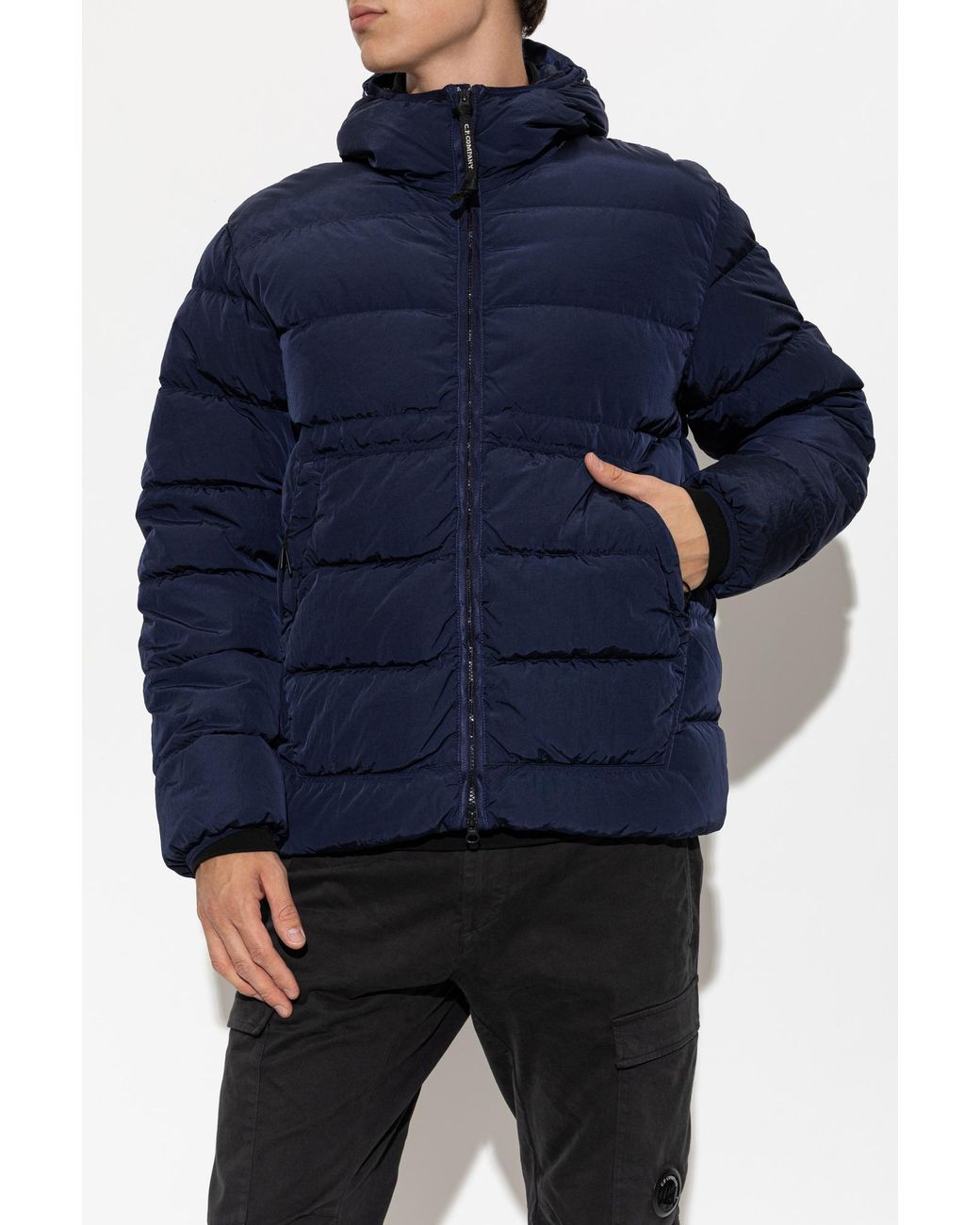 C P Company Blue Puffer Jacket for men