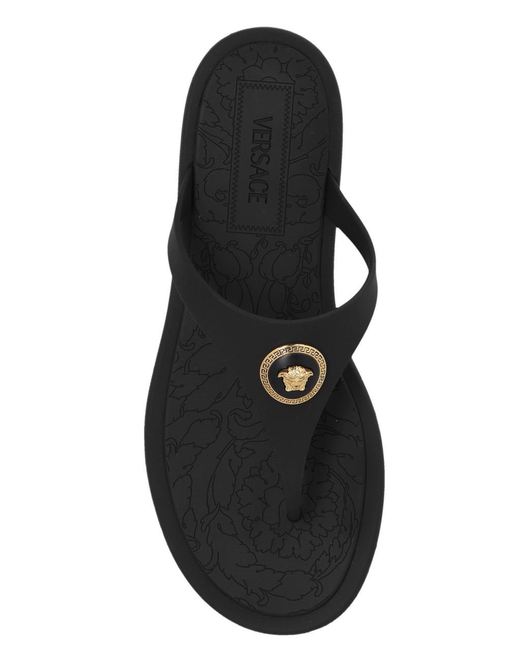 Versace White Rubber Slides