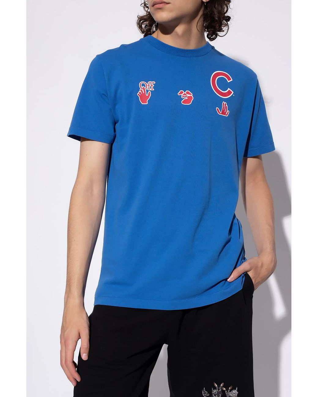 Off-White c/o Virgil Abloh 'la Dodgers' Printed T-shirt in Blue for Men