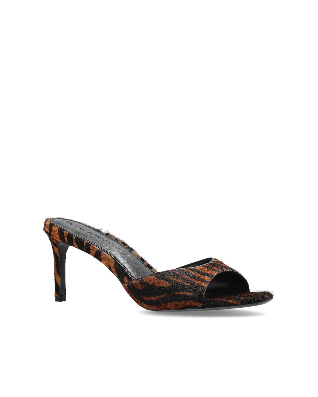 Black Suede Studio Brown Heeled Mules 'Freddy 65'