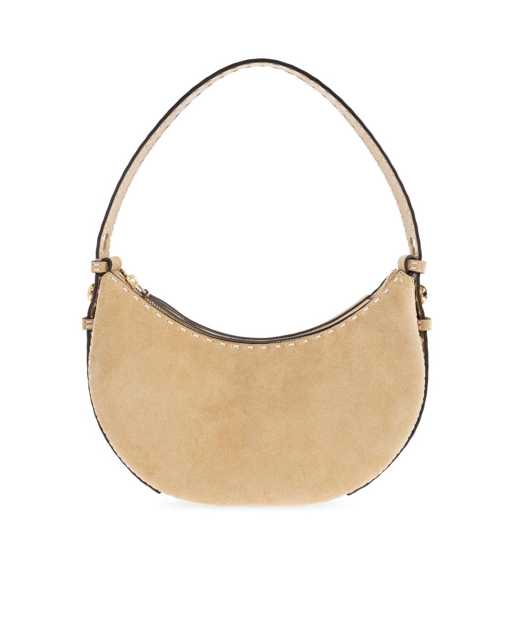 Tory Burch White 'Romy Pick Stitch' Shoulder Bag
