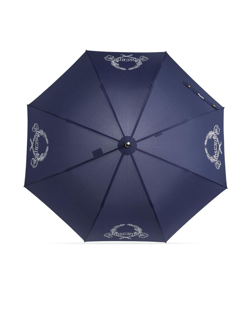 Moschino Blue Parasol With Logo