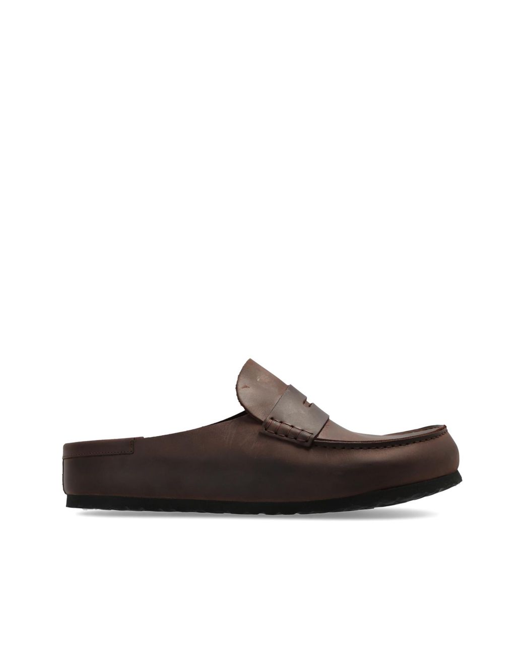 Birkenstock Brown "Naples Wrapped Double Stitch" Shoes for men