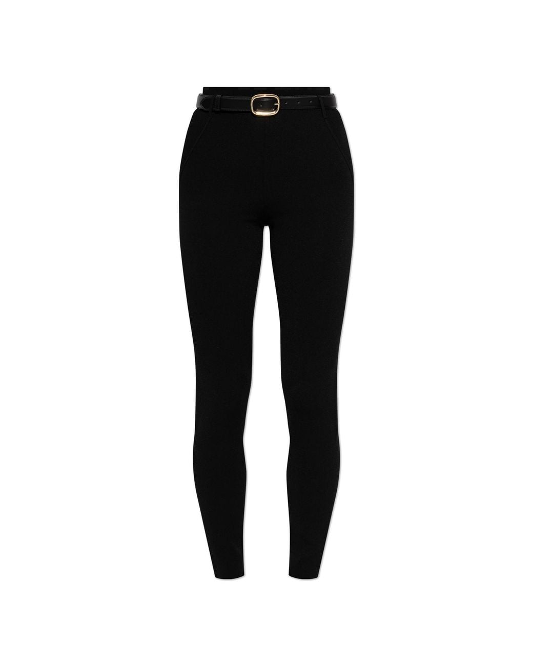 Self-Portrait Black Leggings With Belt