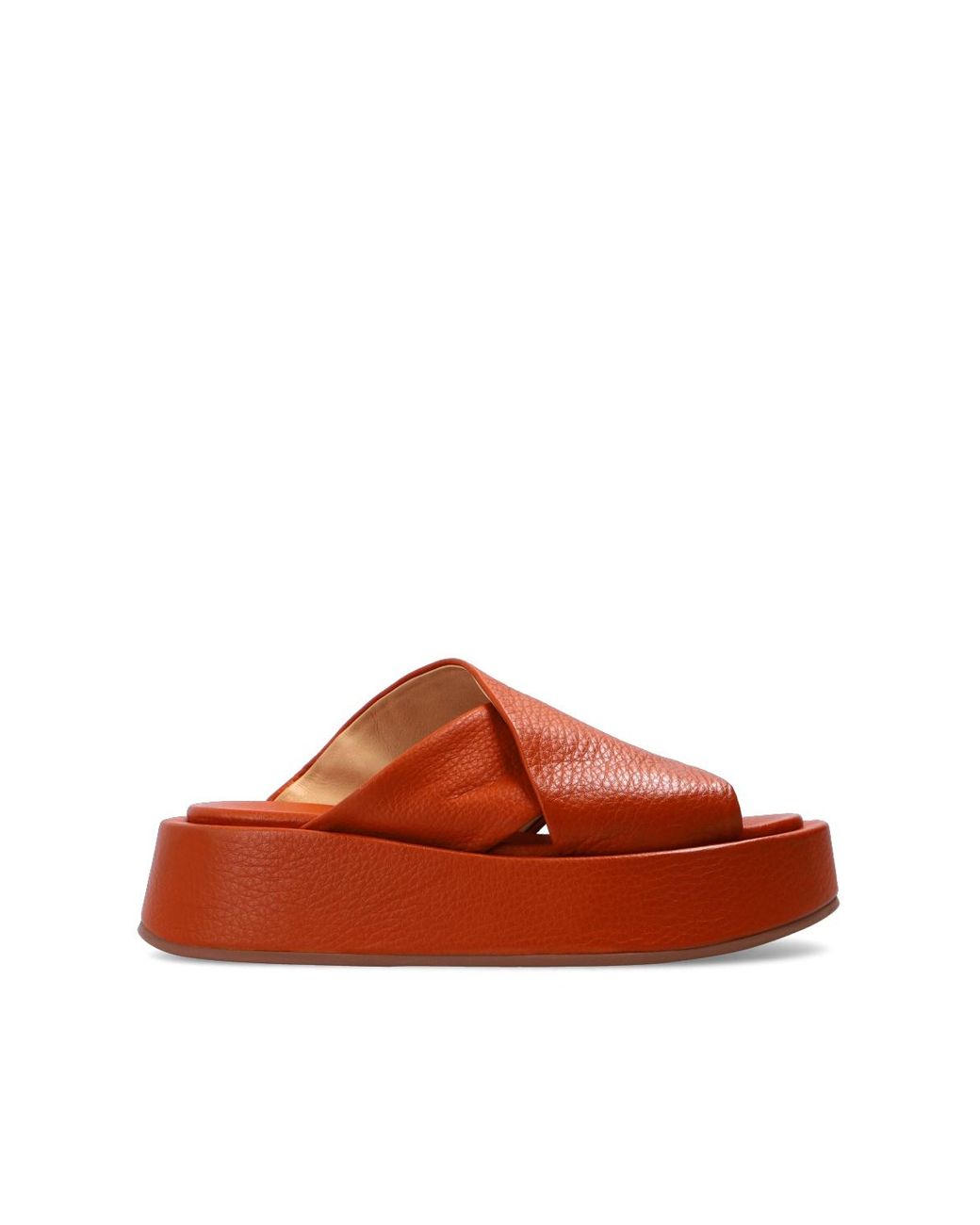 mel leather slide