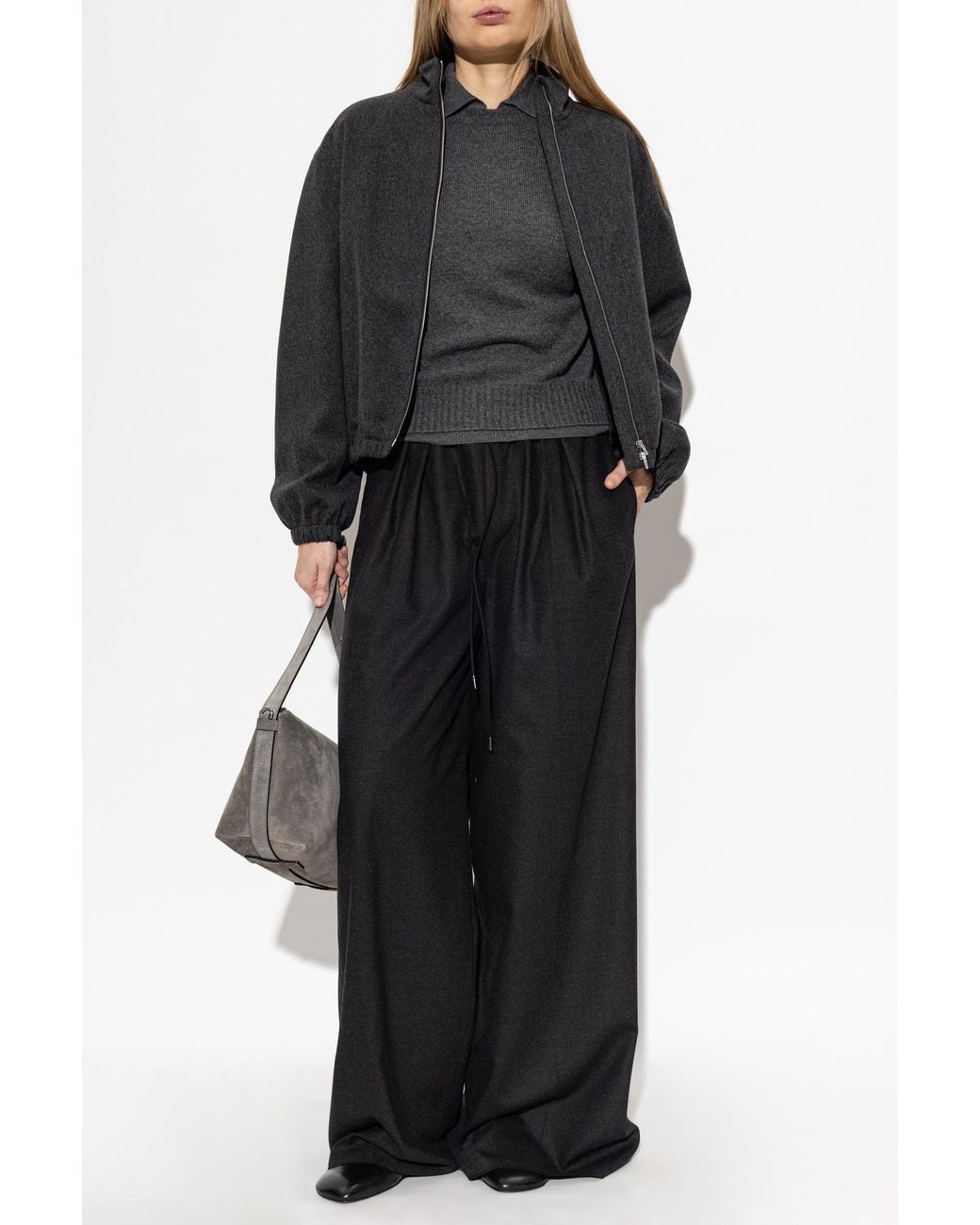 Max Mara Black Cashmere Sweater 'Lume'