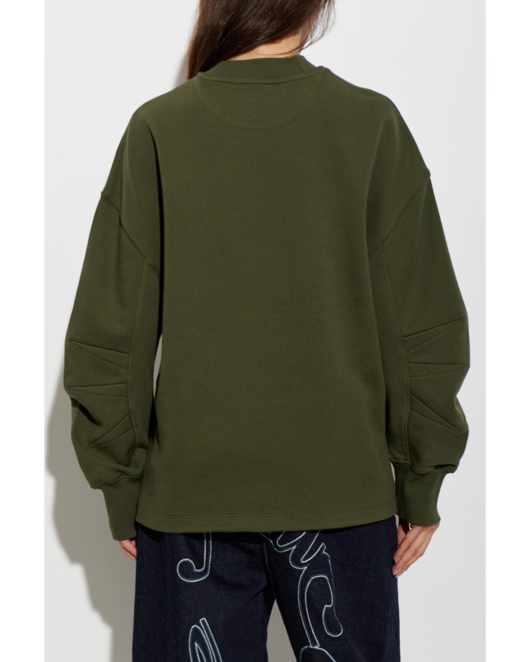The Attico Green 'Oversize' T-Shirt With A Slit