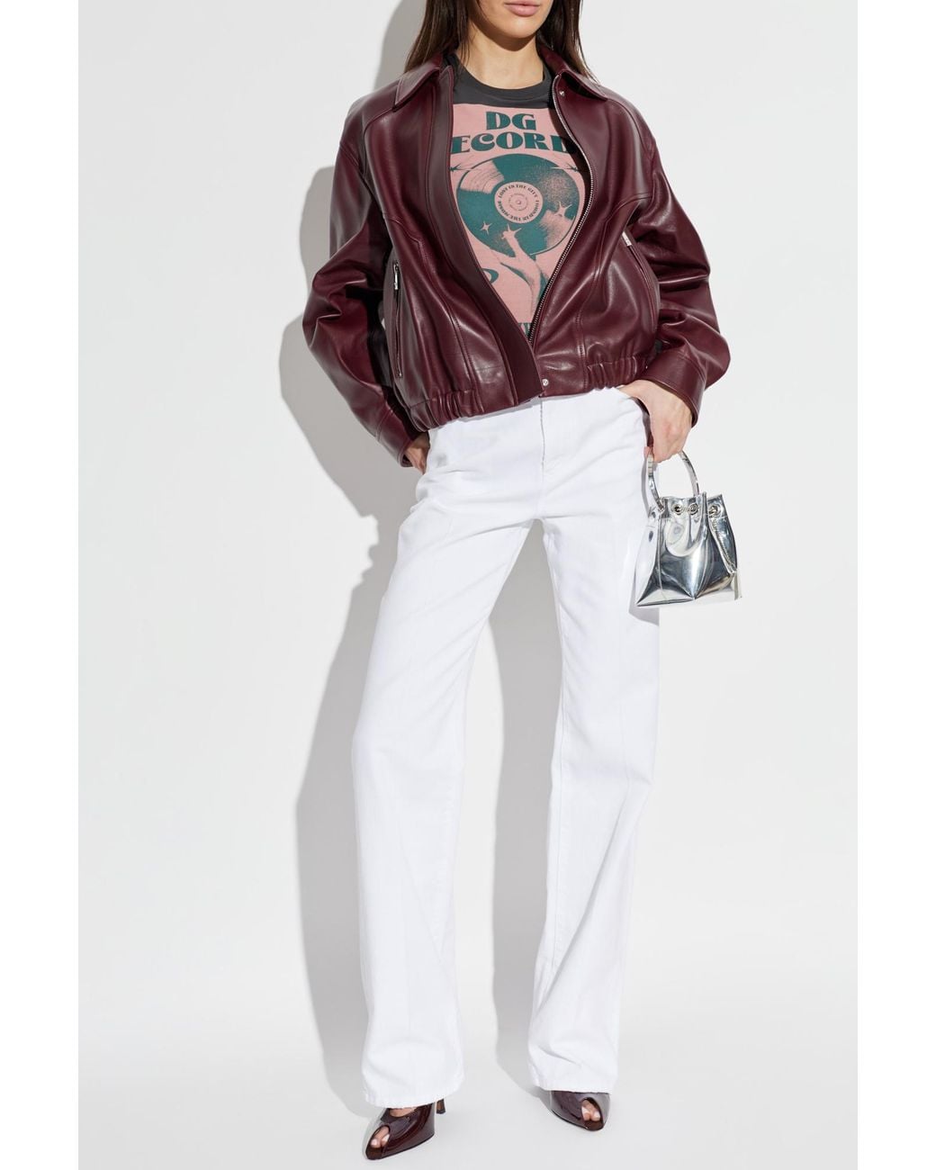 Dolce & Gabbana Gray T-Shirt With Print