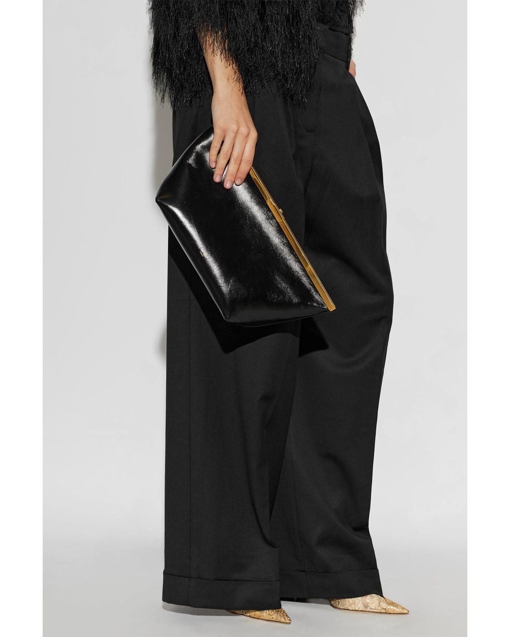 Jimmy Choo Black 'Ganache' Shoulder Bag