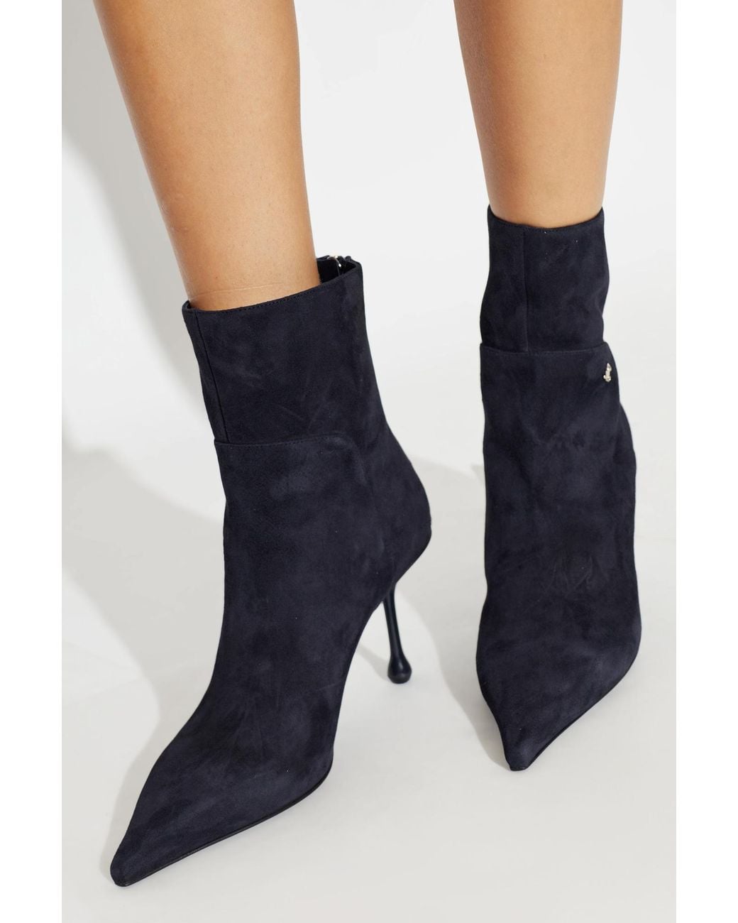 Jimmy Choo Black 'Cycas' Heeled Ankle Boots