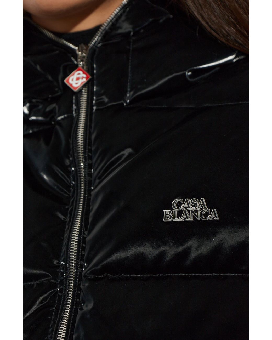Casablanca Black Logo Down Jacket