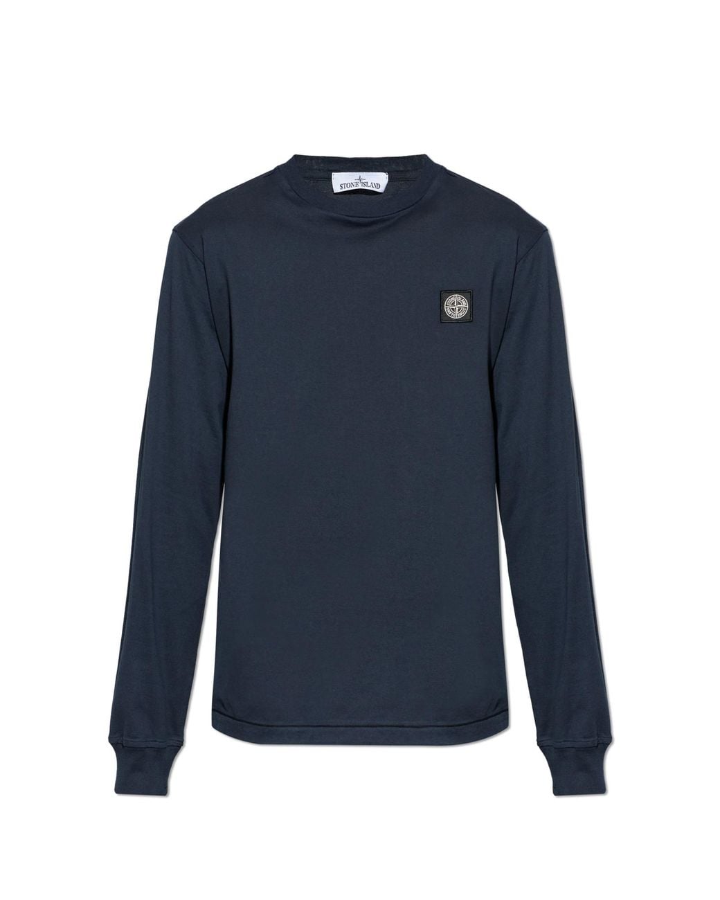 Stone Island Blue Long Sleeve T-Shirt for men