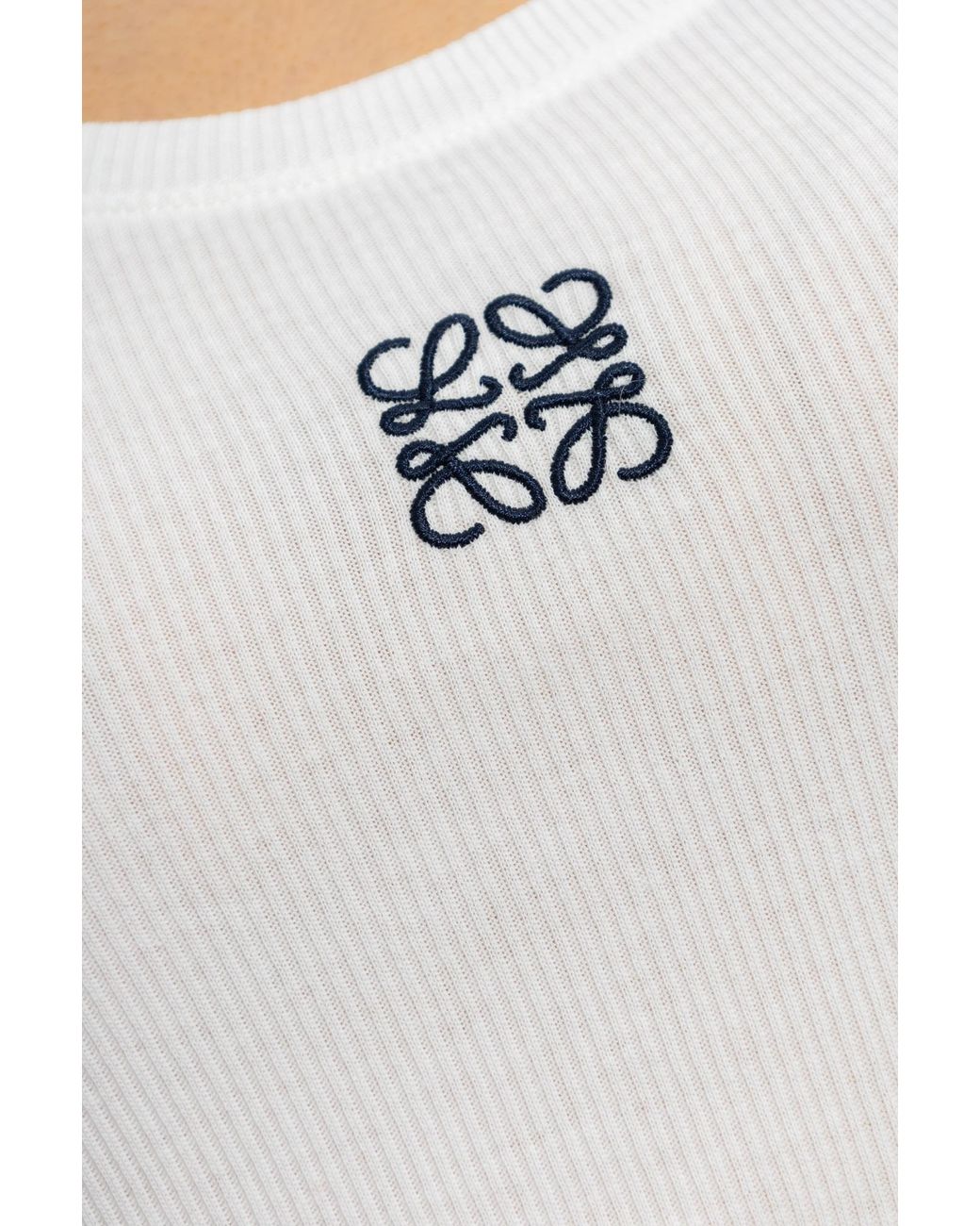 Loewe Top With Logo, ' in White | Lyst