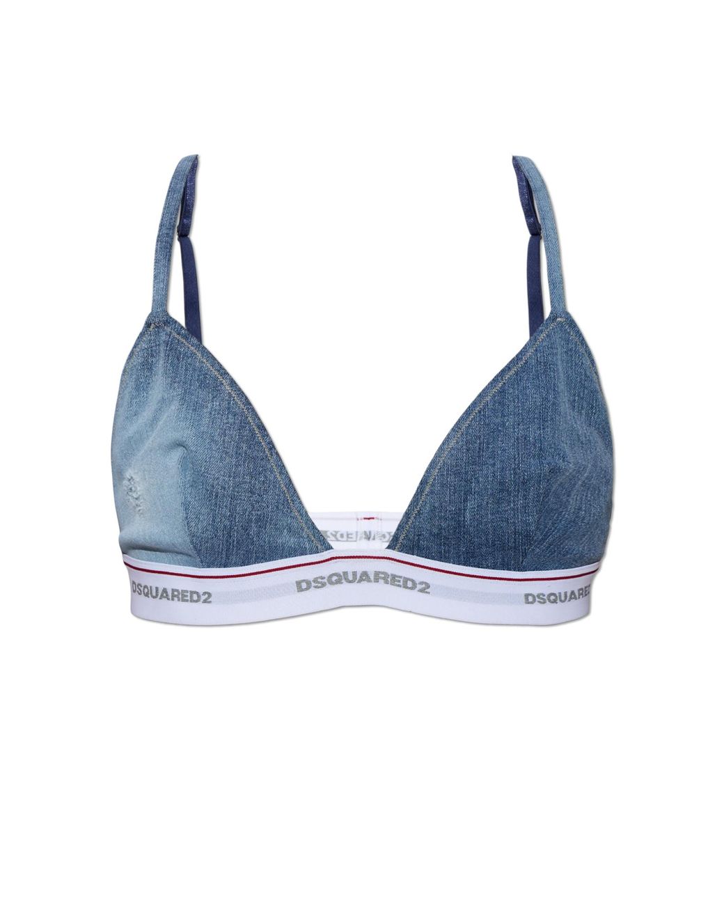 DSquared² Blue Bra With Logo
