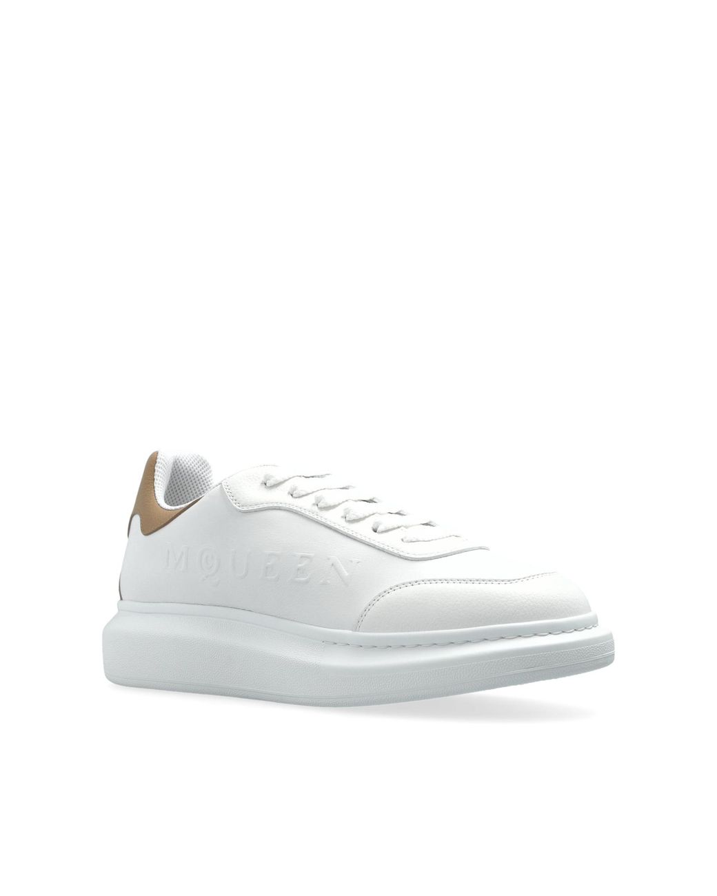 McQueen White Sports Shoes With Logo for men