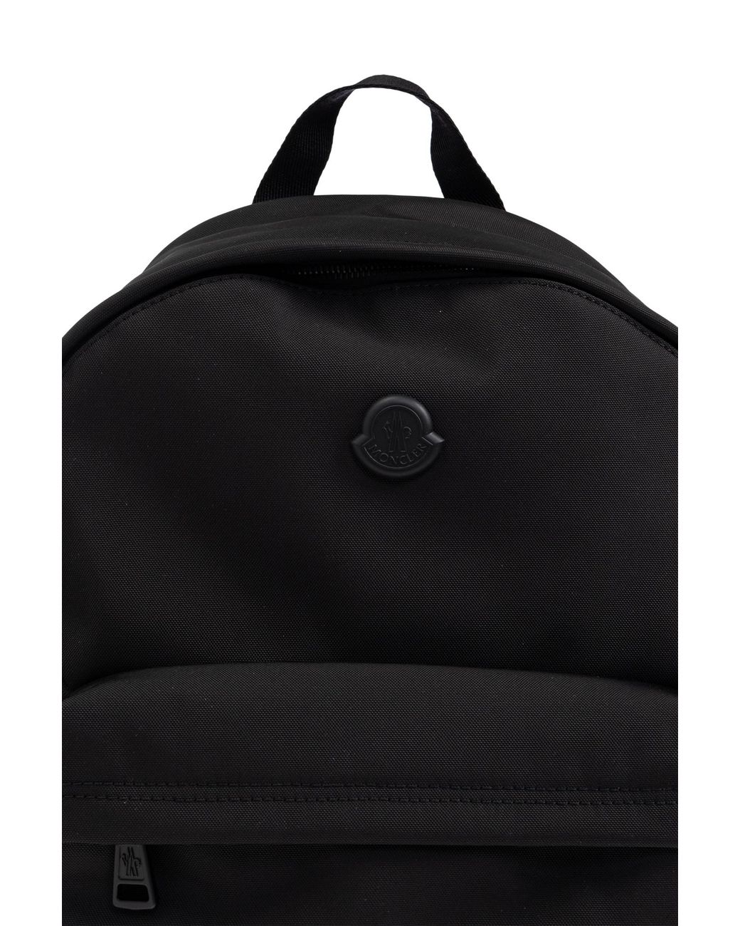 Moncler Black Backpack With Logo for men