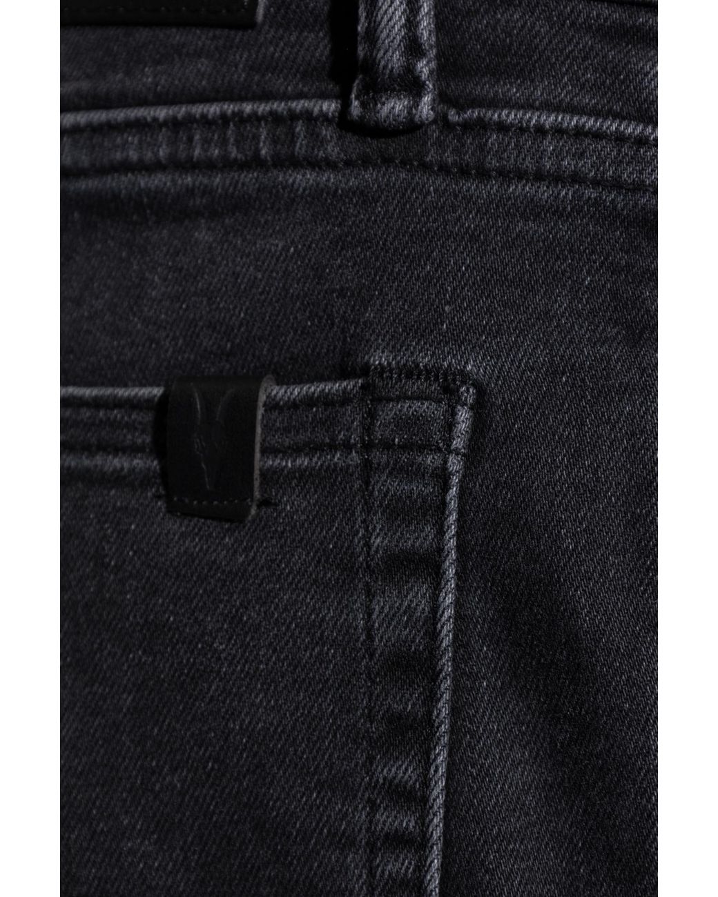 AllSaints Black Organic Cotton Stretch Skinny Jeans for men