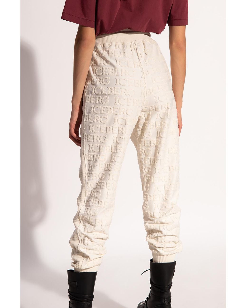 Iceberg Sweatpants With Logo in Black | Lyst