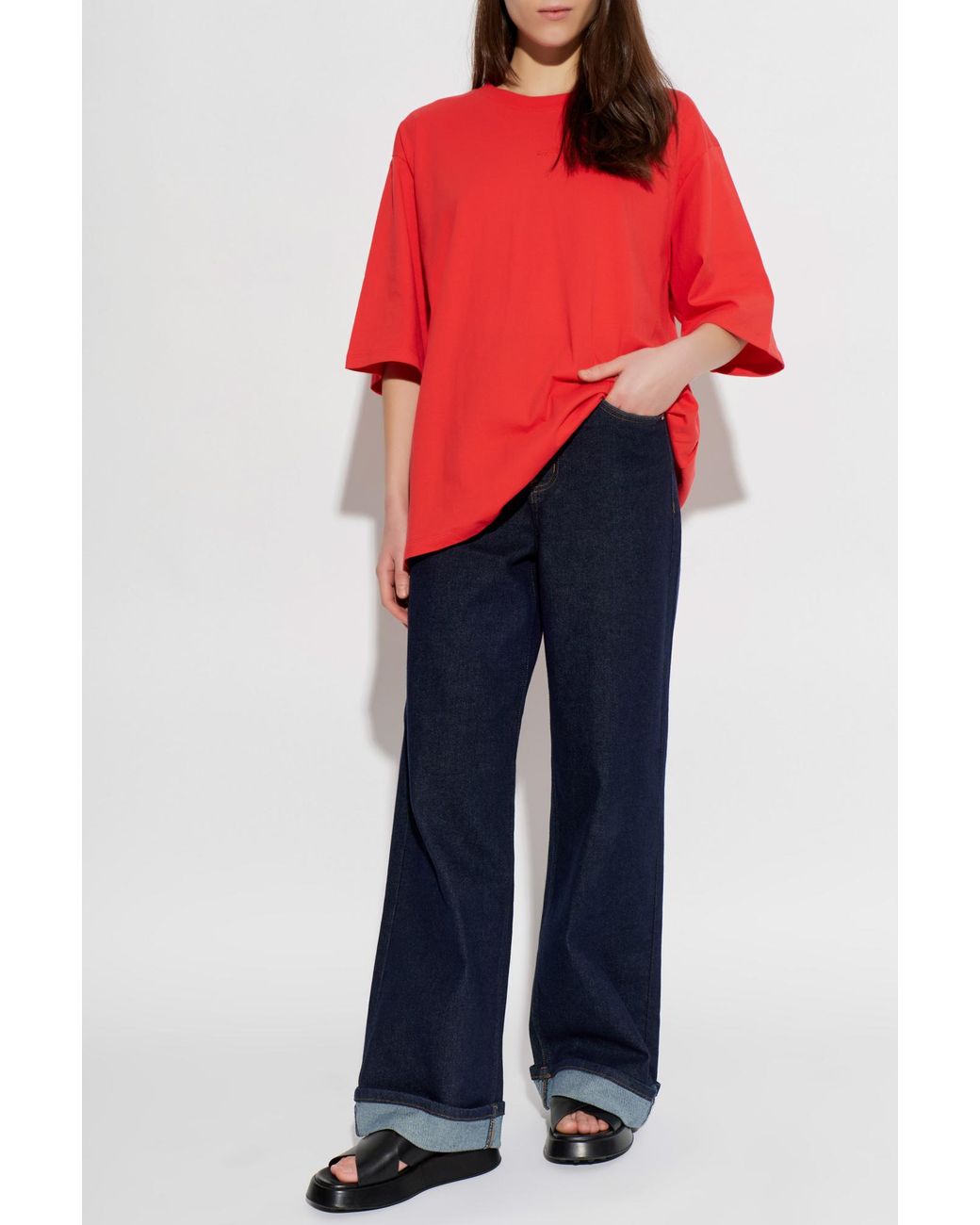 Gestuz Red T-Shirt 'Gztamu'