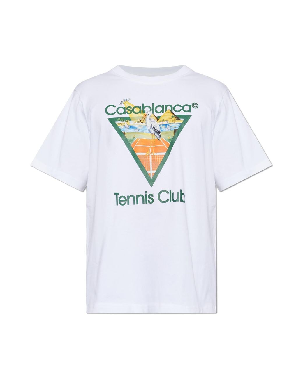 Casablanca White T-Shirt With Colorful Print for men