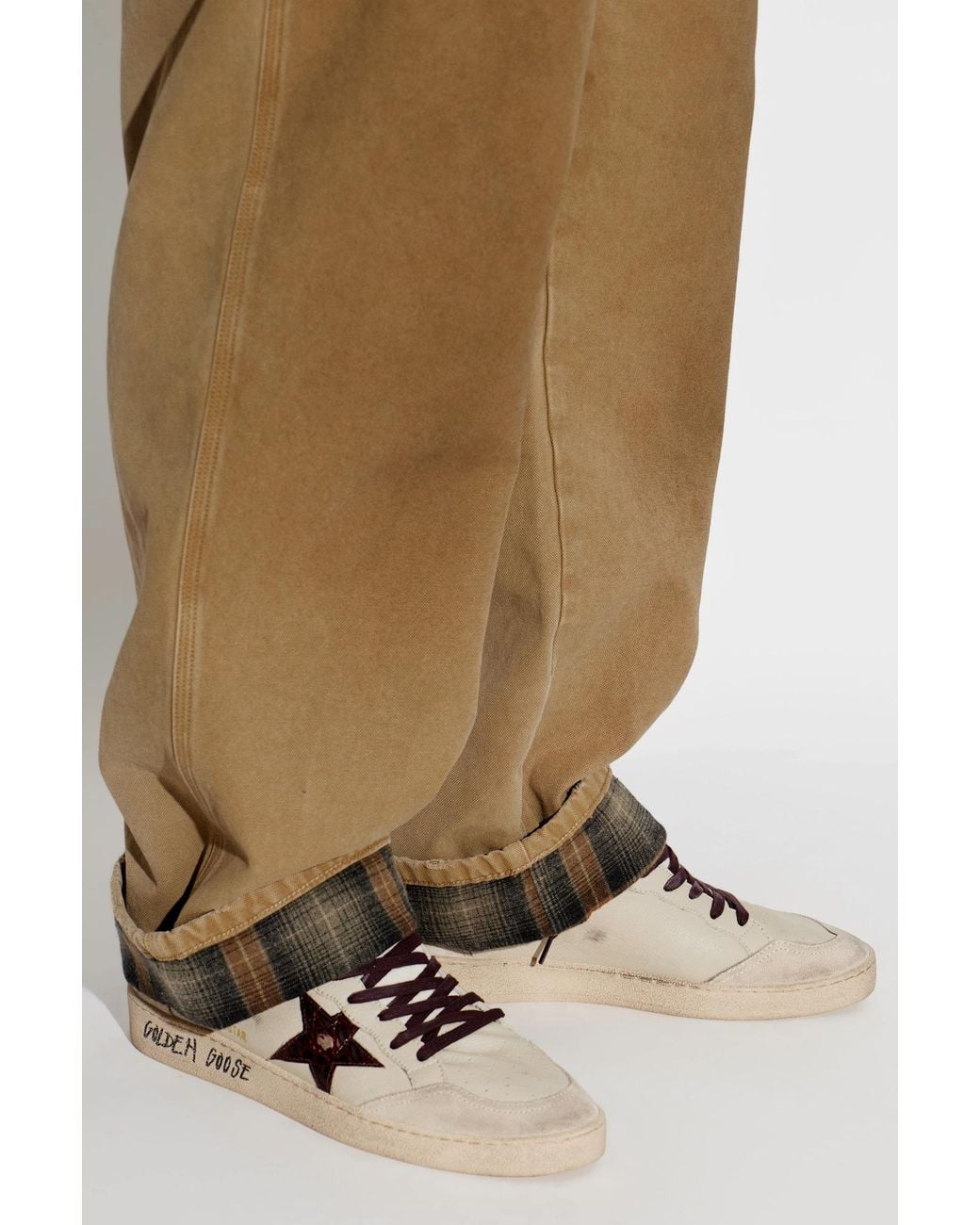 Golden Goose Deluxe Brand Brown 'Ball Star' Sports Shoes for men