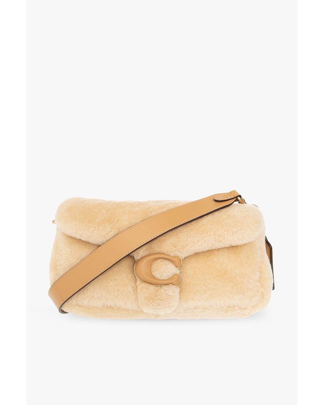 COACH 'pillow Tabby 26' Shearling Shoulder Bag in Green Lyst