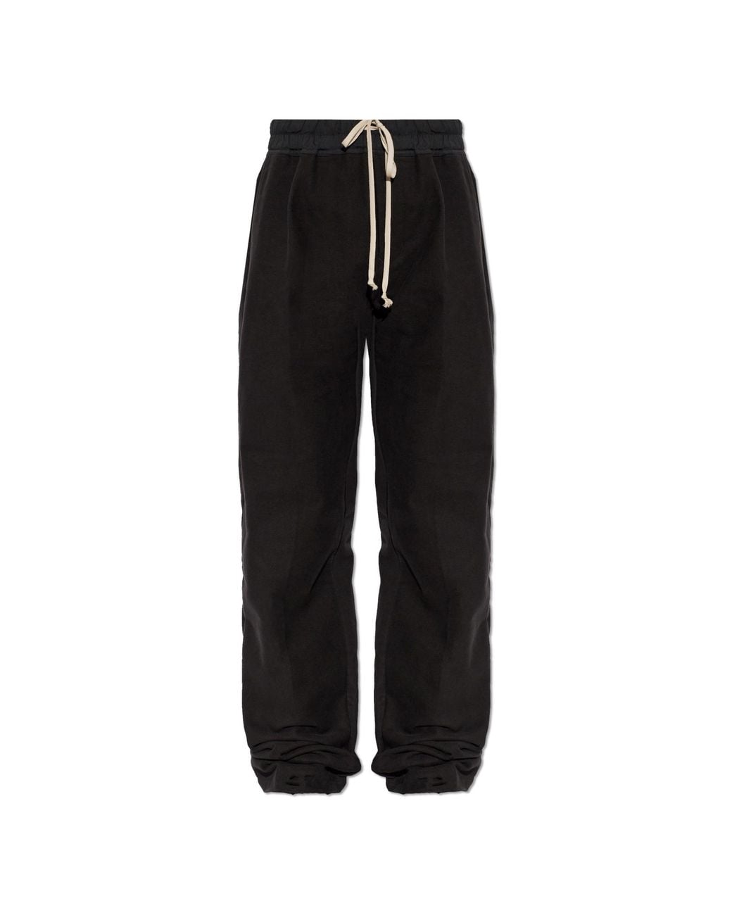 Rick Owens Black Wide-Leg Trousers for men