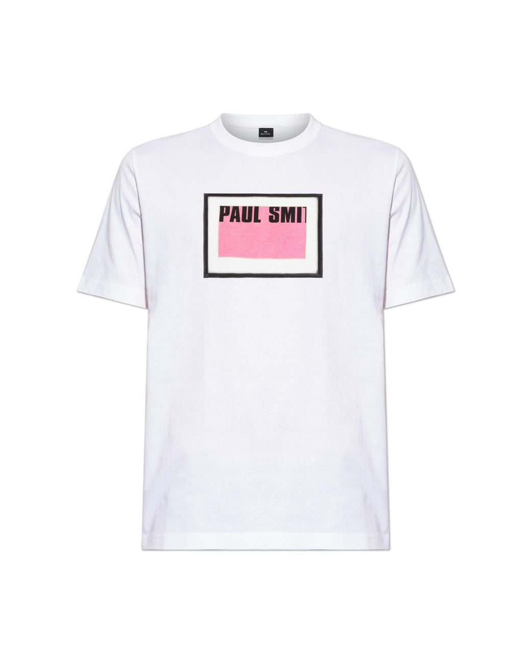 Paul Smith White T-Shirt With Colourful Print for men