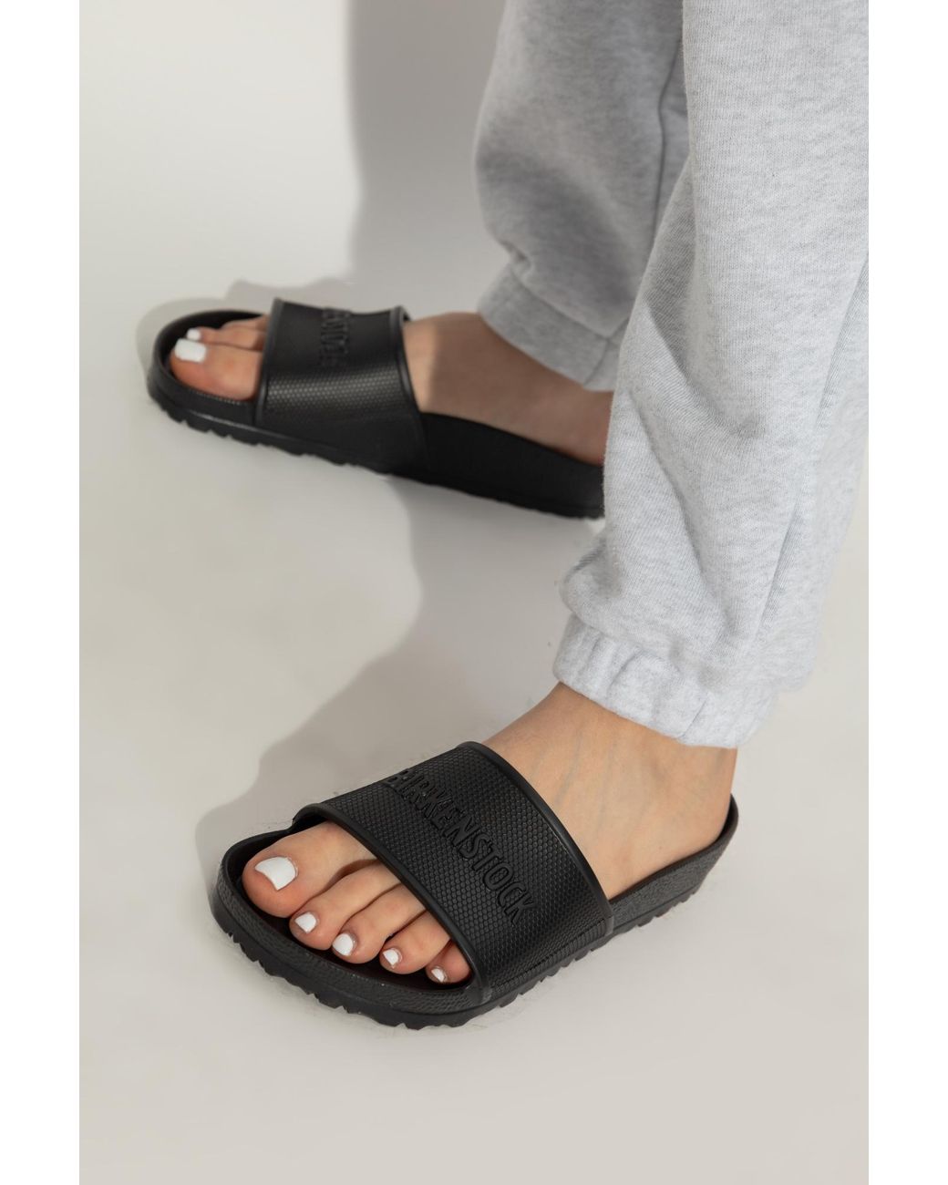 Birkenstock Black 'Barbados Eva' Slides