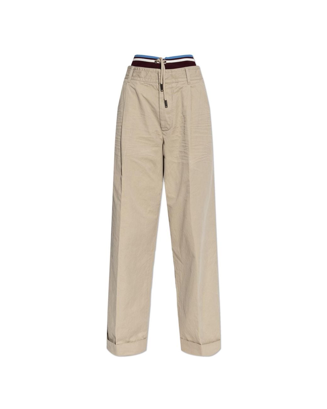 DSquared² Natural Loose-Fit Trousers