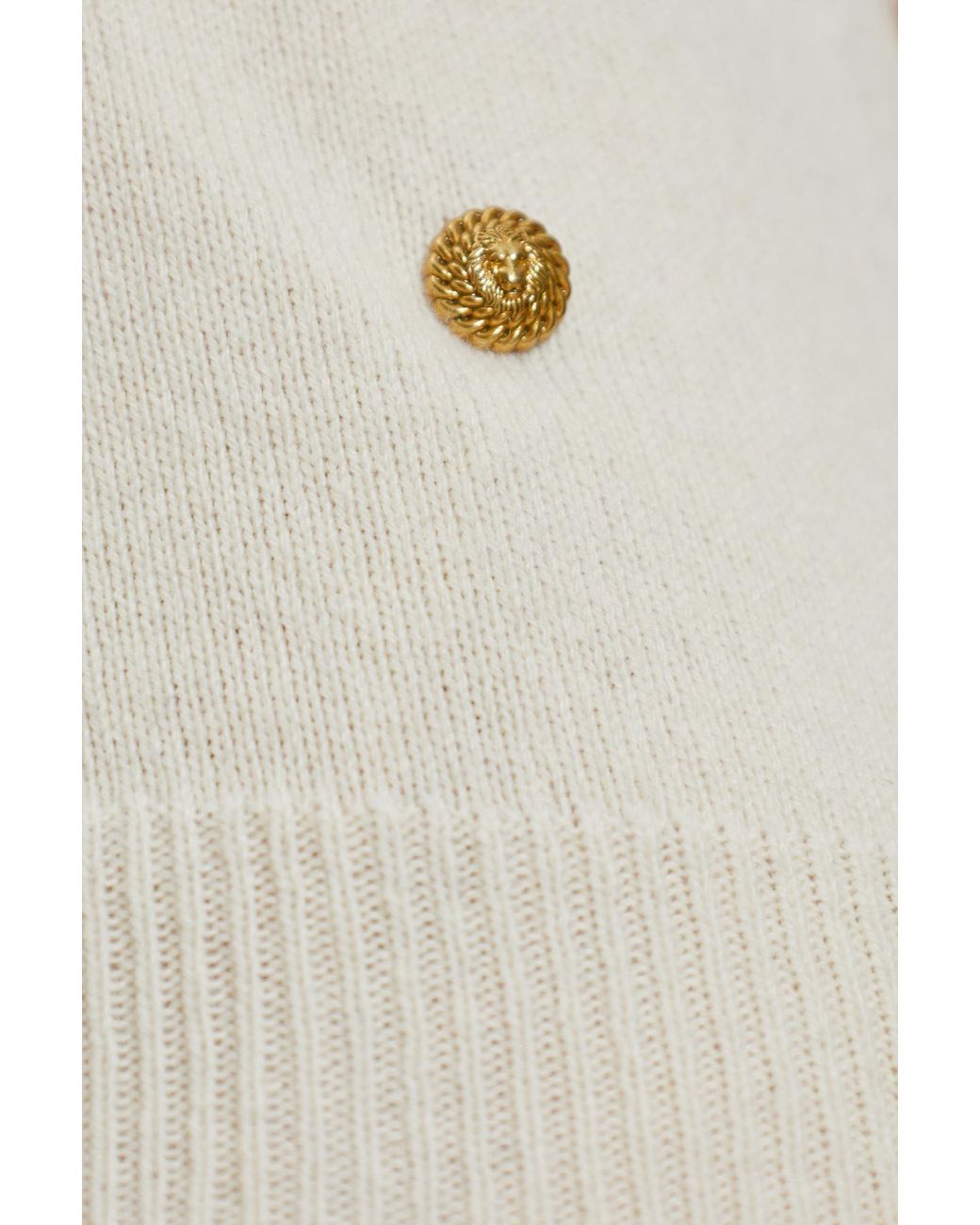 Balmain Natural Short Suede Jacket