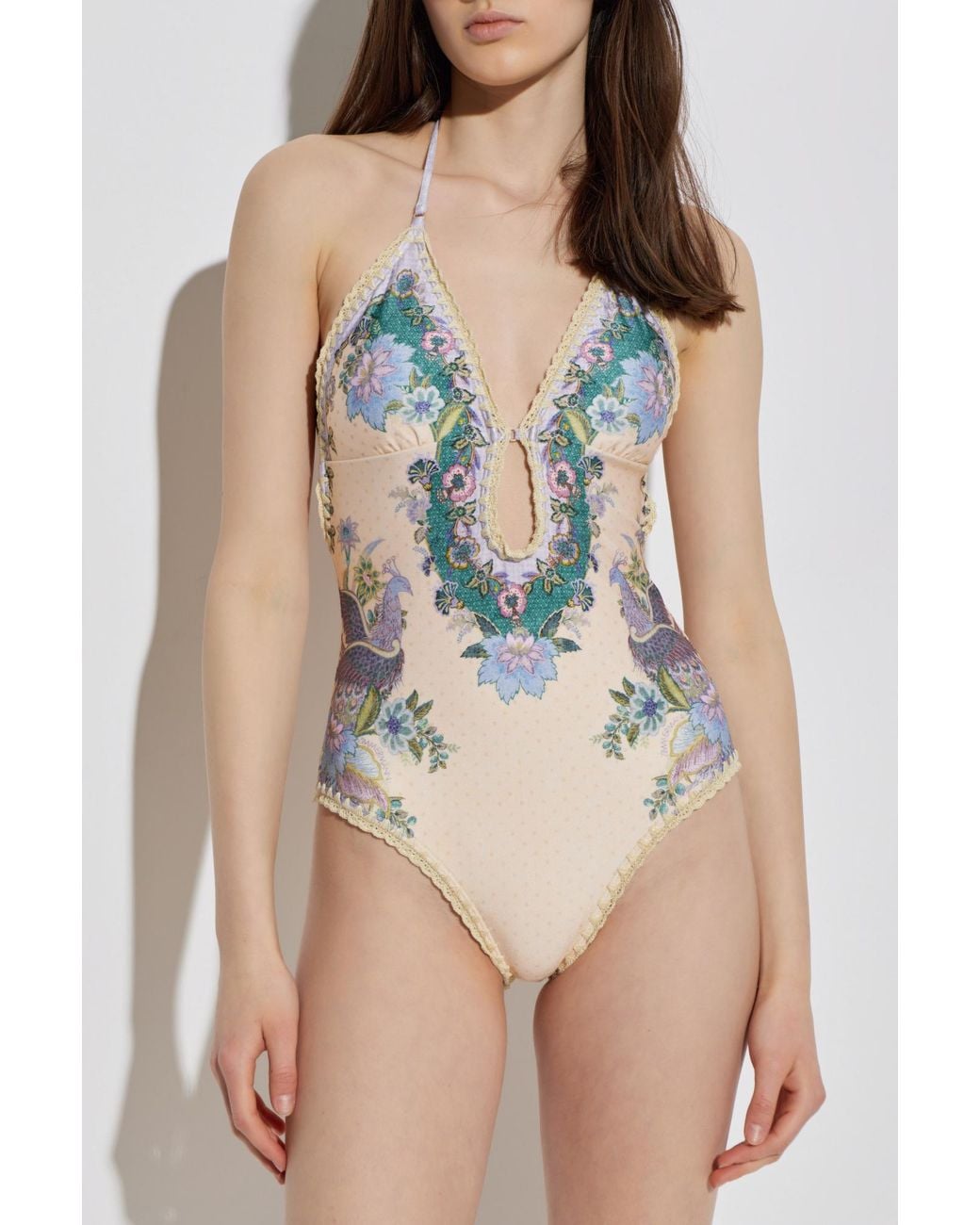 Zimmermann Blue One-Piece Swimsuit